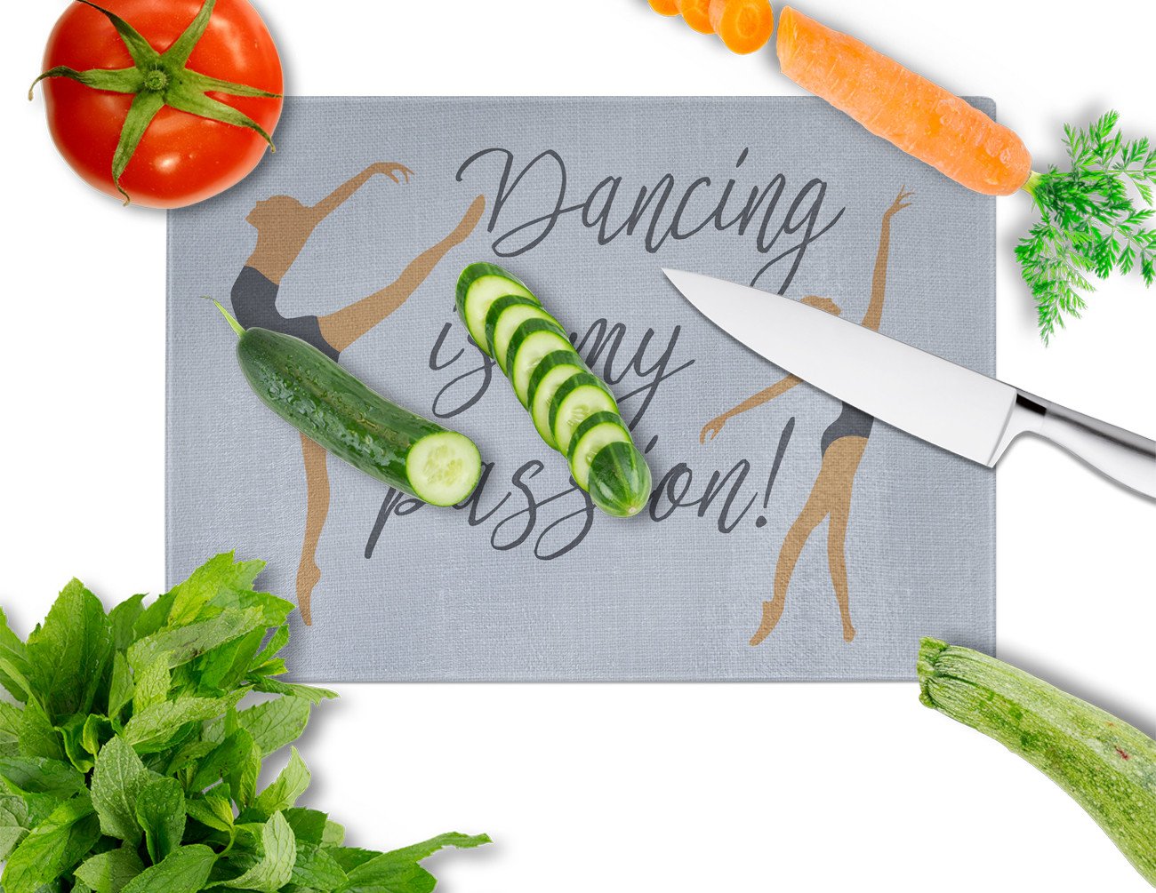 Dancing is My Passion Glass Cutting Board Large BB5381LCB by Caroline's Treasures