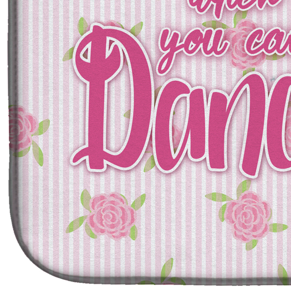 Ballet African American Pigtails Dish Drying Mat BB5382DDM  the-store.com.
