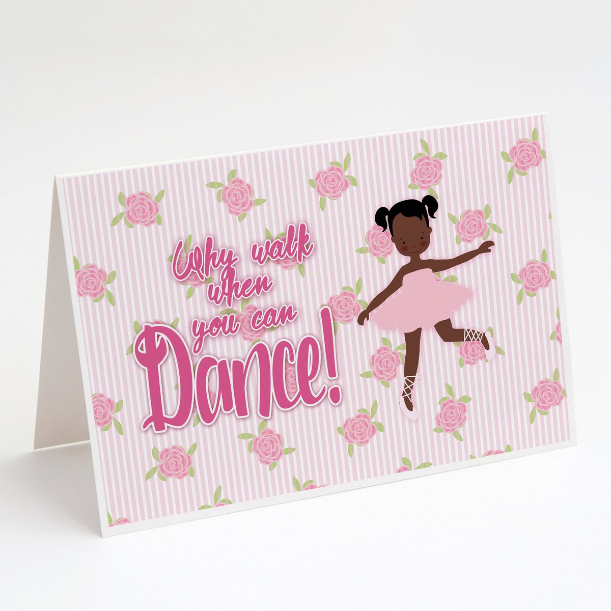 Buy this Ballet African American Pigtails Greeting Cards and Envelopes Pack of 8