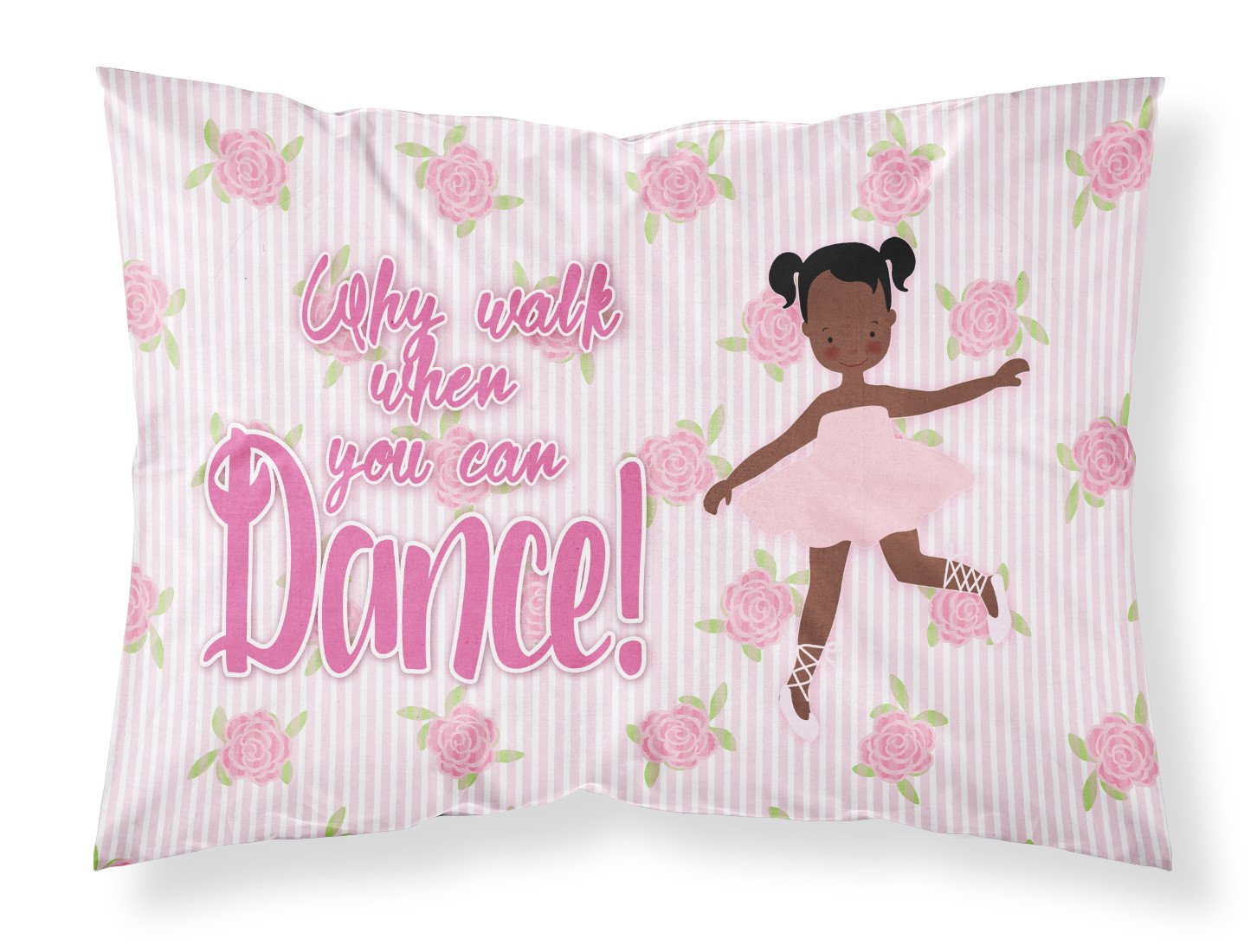 Ballet African American Pigtails Fabric Standard Pillowcase BB5382PILLOWCASE by Caroline's Treasures