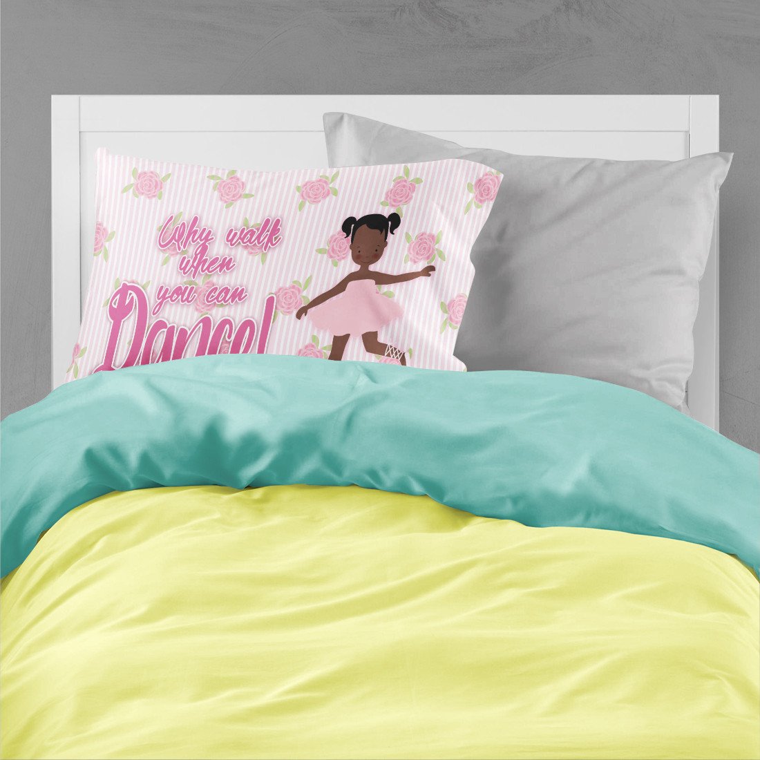 Ballet African American Pigtails Fabric Standard Pillowcase BB5382PILLOWCASE by Caroline's Treasures
