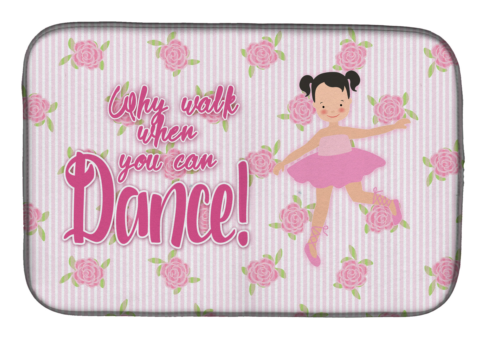 Ballet Pigtails Dish Drying Mat BB5386DDM  the-store.com.