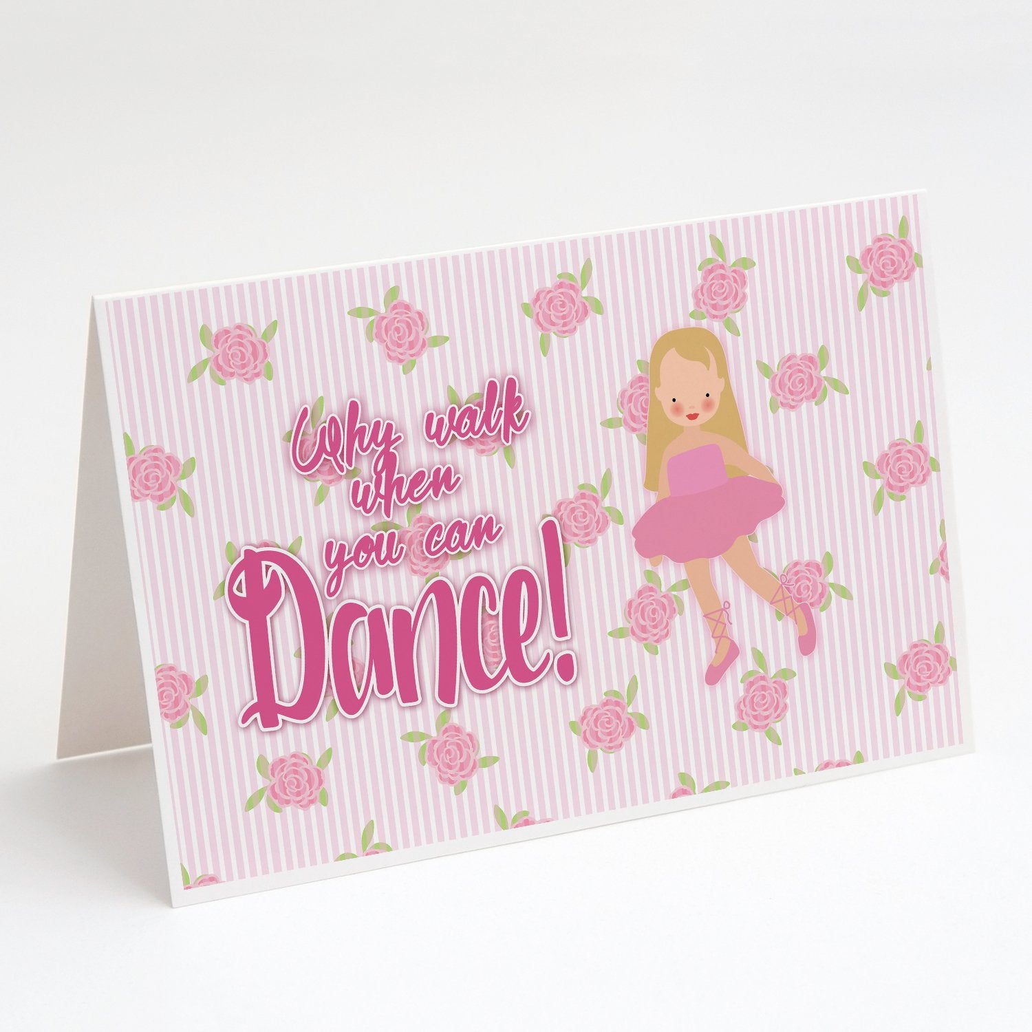 Buy this Ballet Long Blonde Hair Greeting Cards and Envelopes Pack of 8