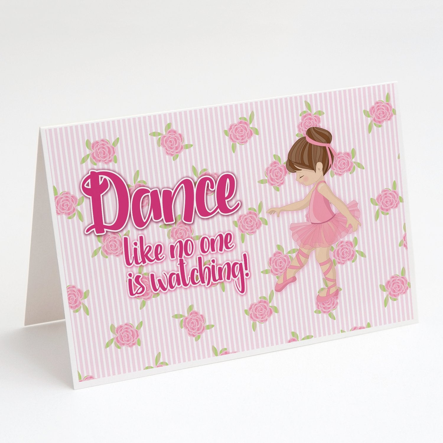 Buy this Ballet Dance Brunette Greeting Cards and Envelopes Pack of 8