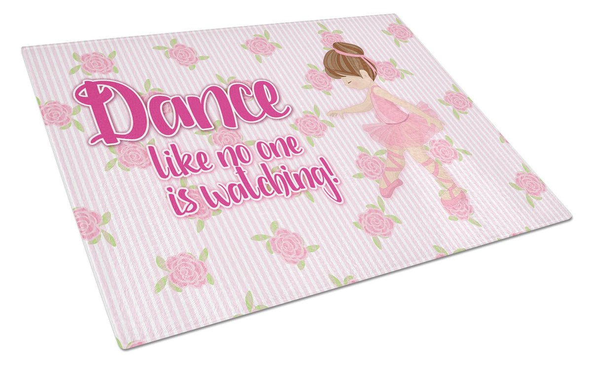 Ballet Dance Brunette Glass Cutting Board Large BB5390LCB by Caroline&#39;s Treasures