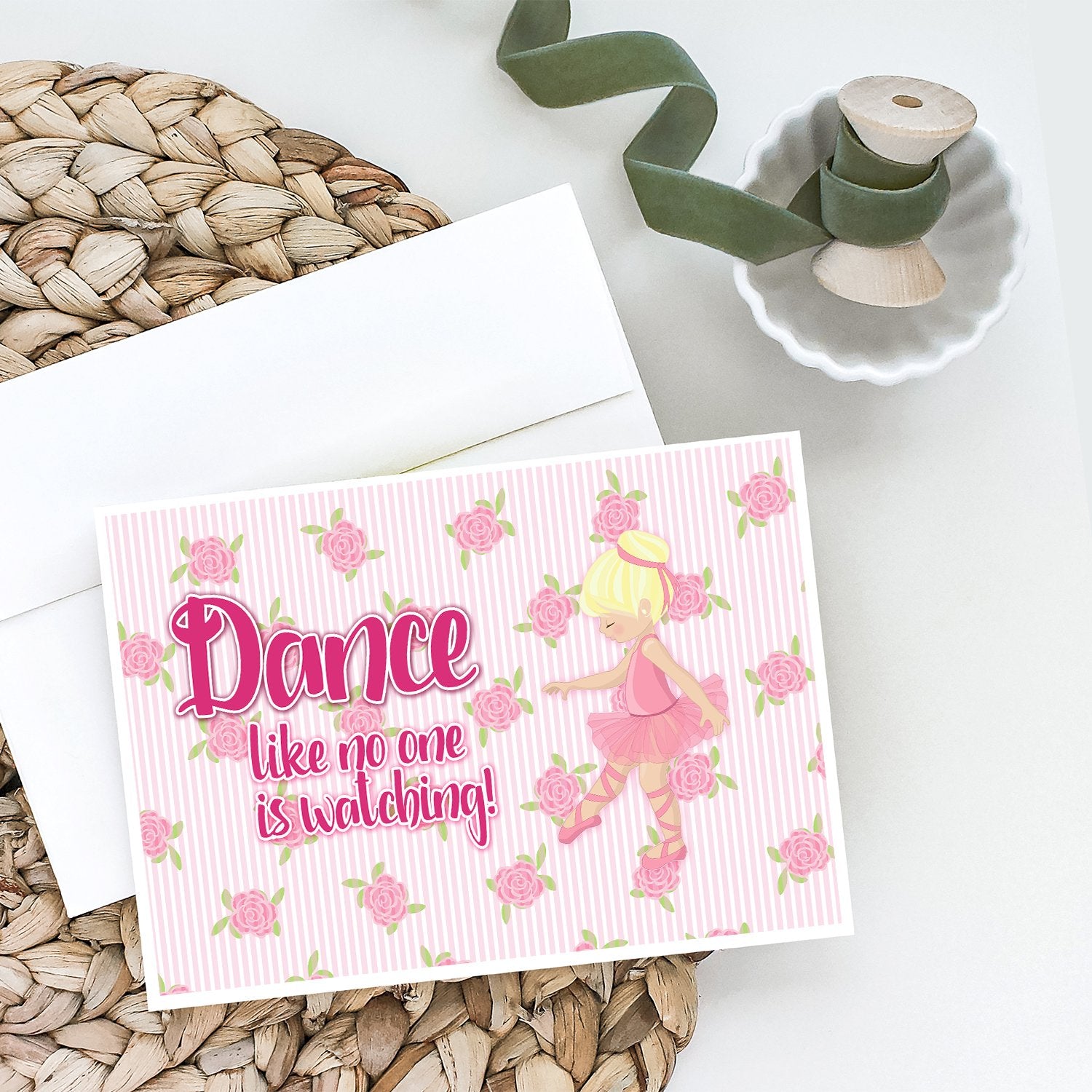 Buy this Ballet Dance Blonde Greeting Cards and Envelopes Pack of 8