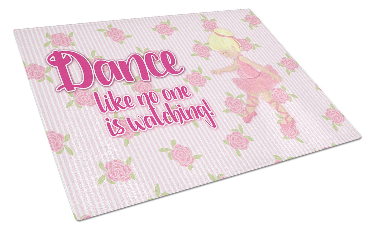 Ballet Dance Blonde Glass Cutting Board Large BB5391LCB by Caroline&#39;s Treasures