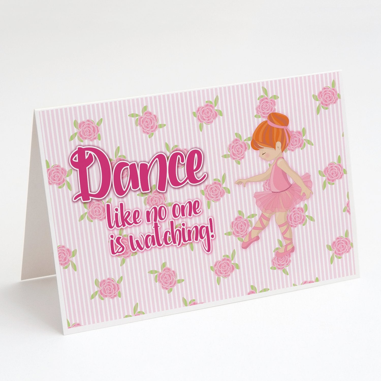 Buy this Ballet Dance Red Hair Greeting Cards and Envelopes Pack of 8