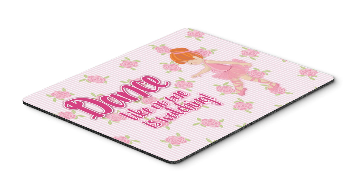 Ballet Dance Red Hair Mouse Pad, Hot Pad or Trivet BB5392MP by Caroline&#39;s Treasures
