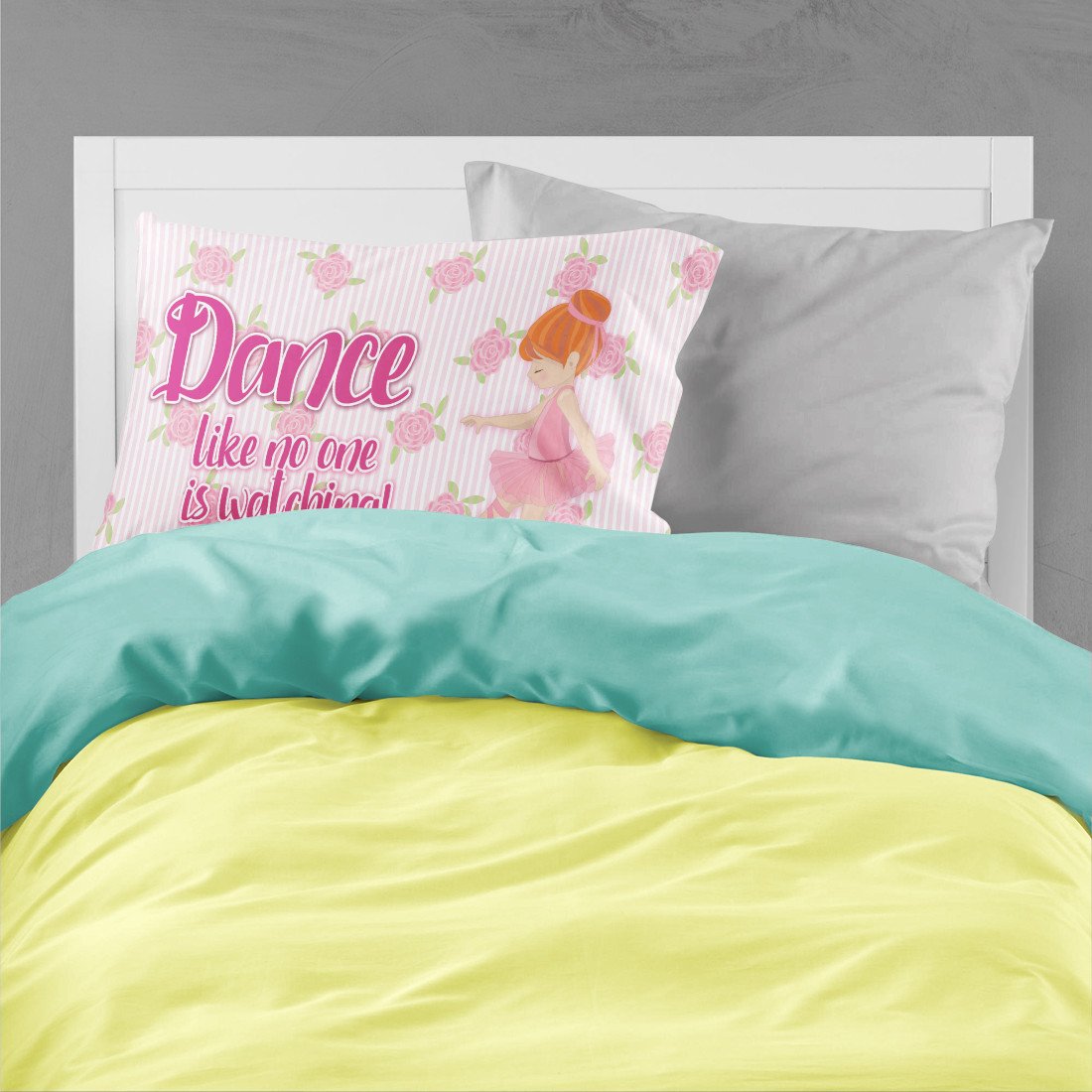 Ballet Dance Red Hair Fabric Standard Pillowcase BB5392PILLOWCASE by Caroline's Treasures
