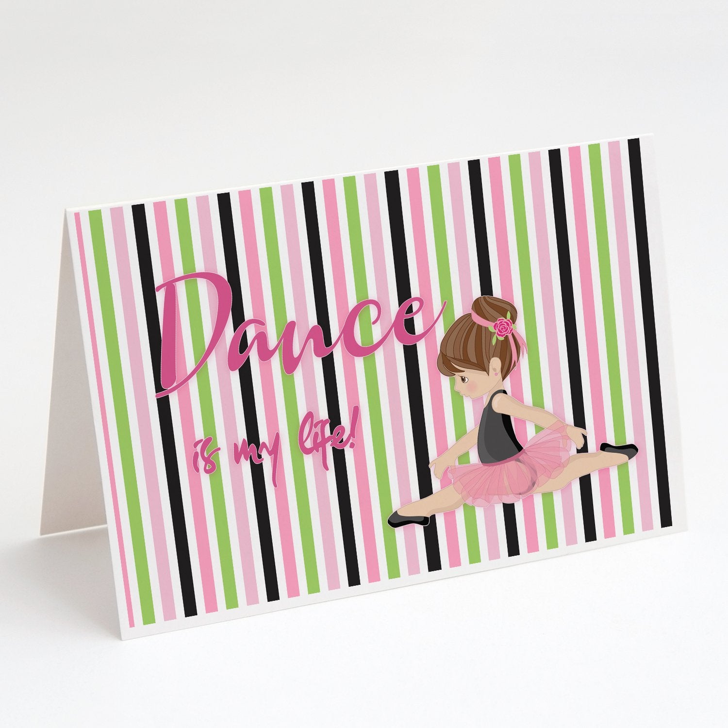 Buy this Ballet Dance is my Life Brunette Greeting Cards and Envelopes Pack of 8