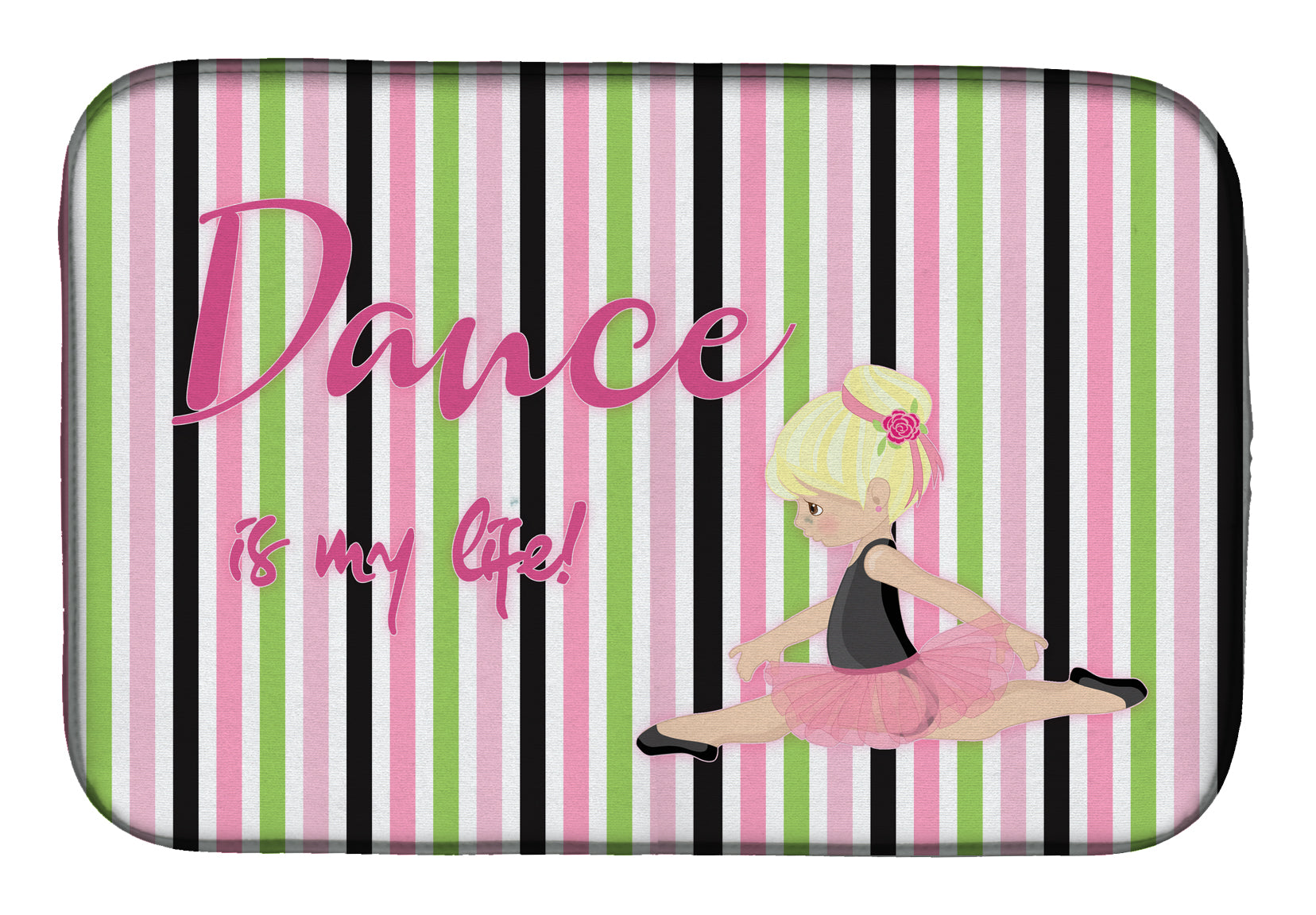 Ballet Dance is my Life Blonde Dish Drying Mat BB5395DDM  the-store.com.