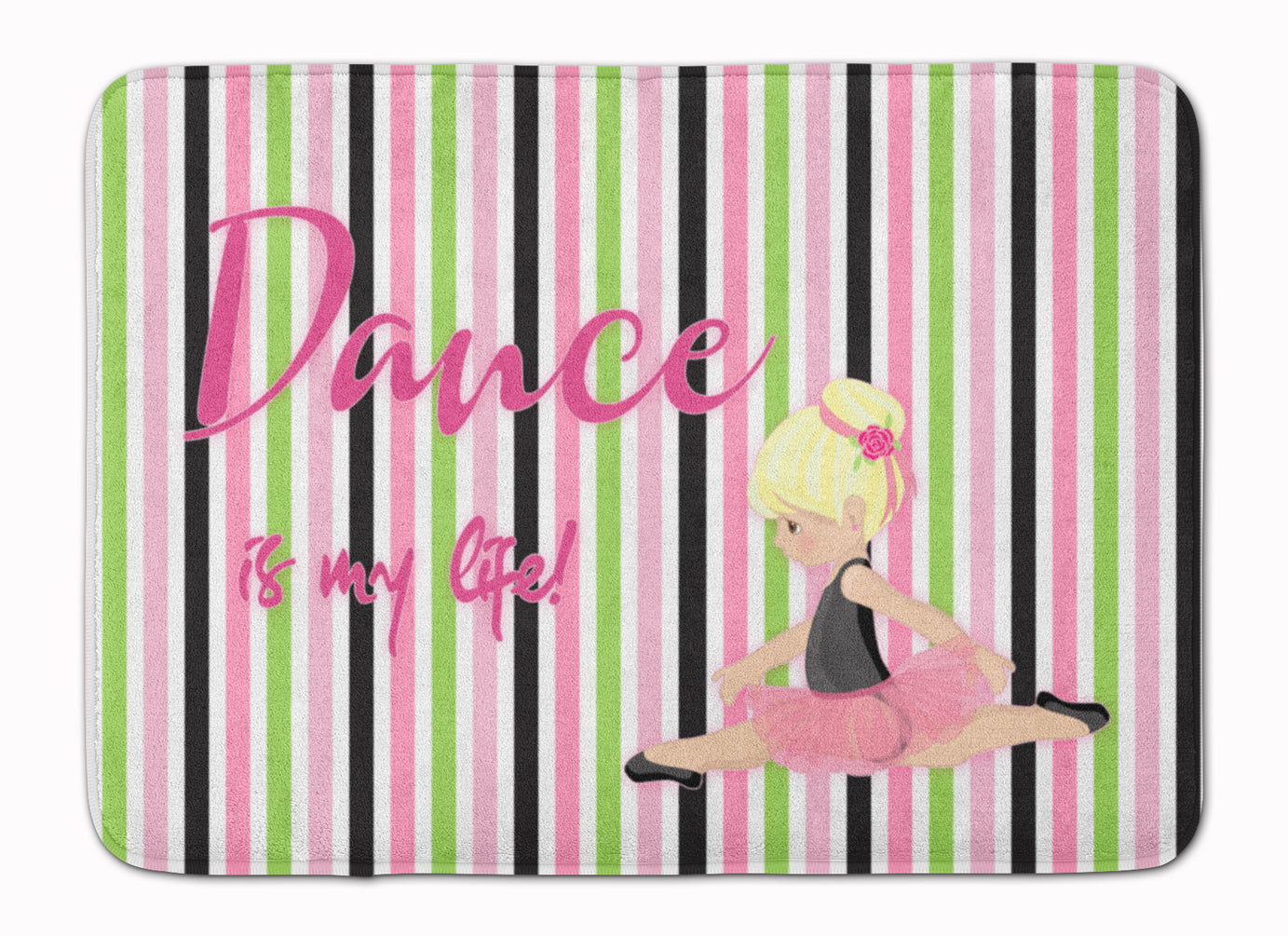 Ballet Dance is my Life Blonde Machine Washable Memory Foam Mat BB5395RUG - the-store.com