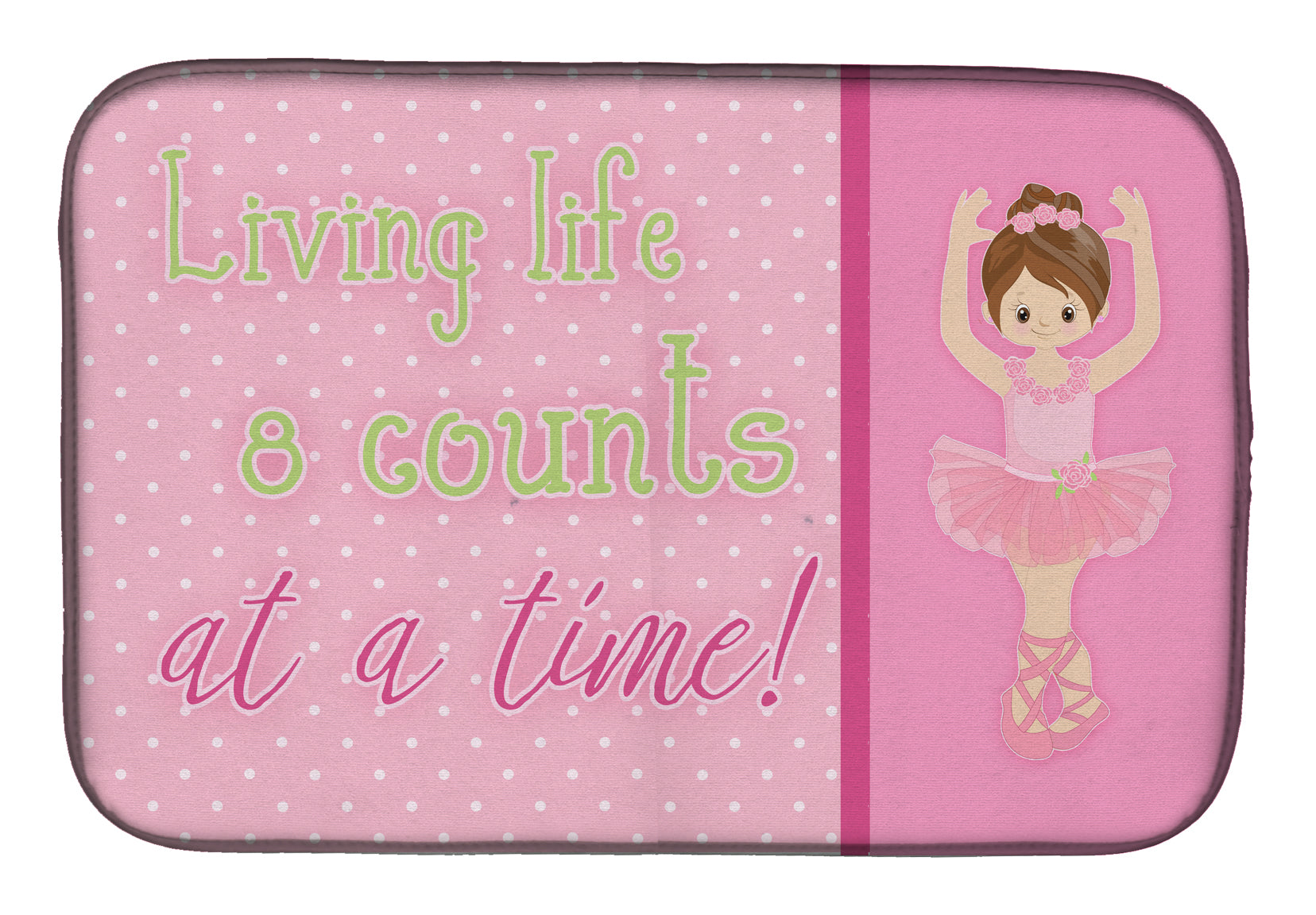 Ballet in 8 Counts Brunette Dish Drying Mat BB5396DDM  the-store.com.