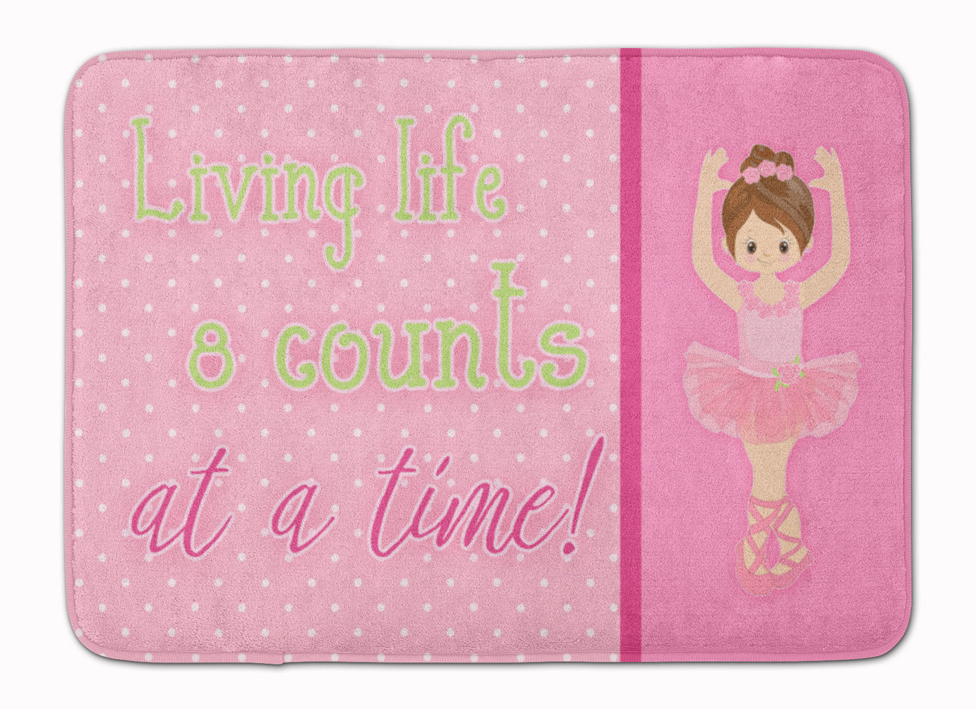 Ballet in 8 Counts Brunette Machine Washable Memory Foam Mat BB5396RUG - the-store.com