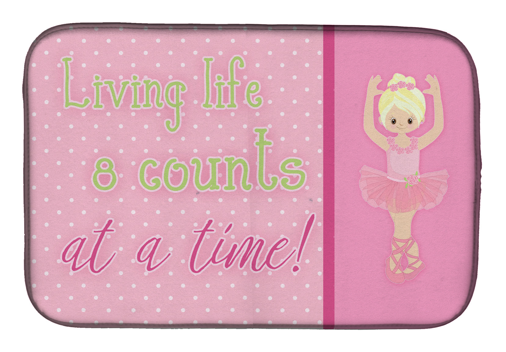 Ballet in 8 Counts Blonde Dish Drying Mat BB5397DDM  the-store.com.