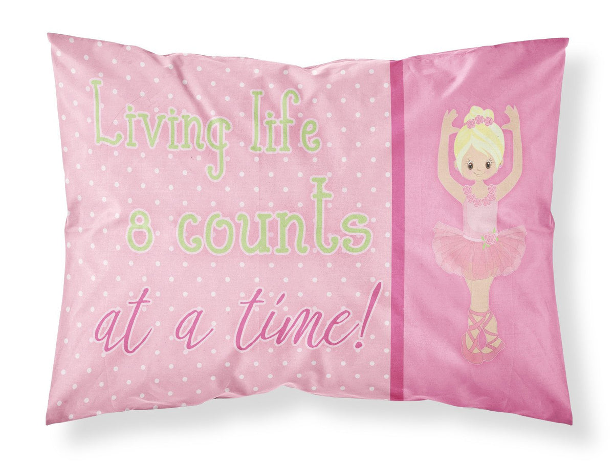 Ballet in 8 Counts Blonde Fabric Standard Pillowcase BB5397PILLOWCASE by Caroline&#39;s Treasures