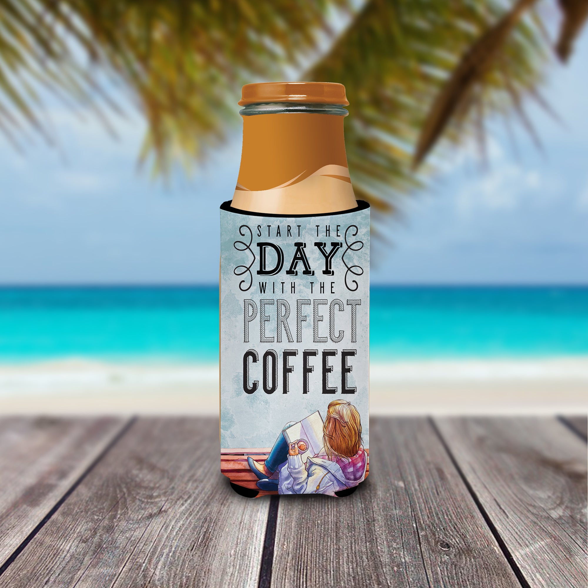 Start the Day Coffee Sign  Ultra Hugger for slim cans BB5404MUK