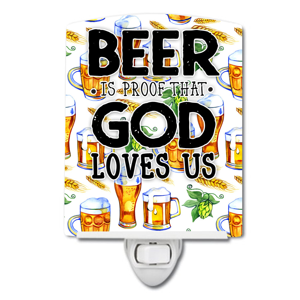 Beer is Proof God Loves You Ceramic Night Light BB5413CNL - the-store.com
