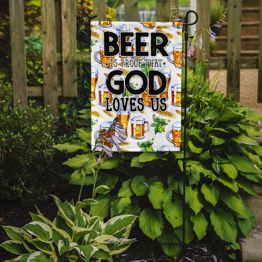 Beer is Proof God Loves You Flag Garden Size BB5413GF  the-store.com.