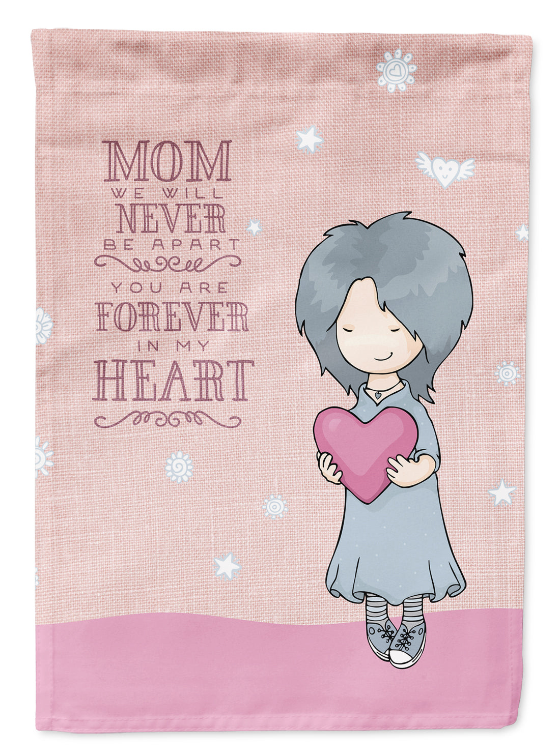 Mom Forever in My Heart Flag Garden Size BB5415GF