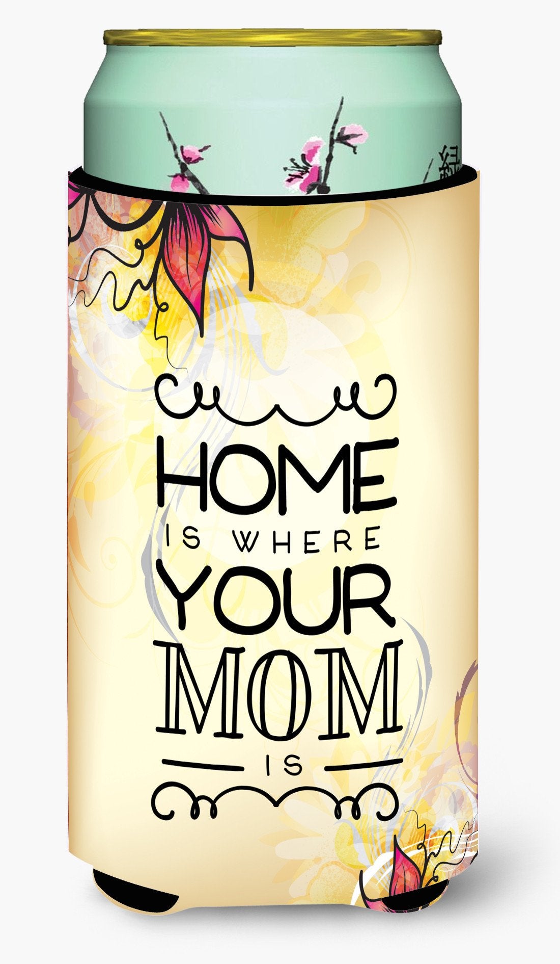 Home is Where Mom is Tall Boy Beverage Insulator Hugger BB5416TBC by Caroline's Treasures