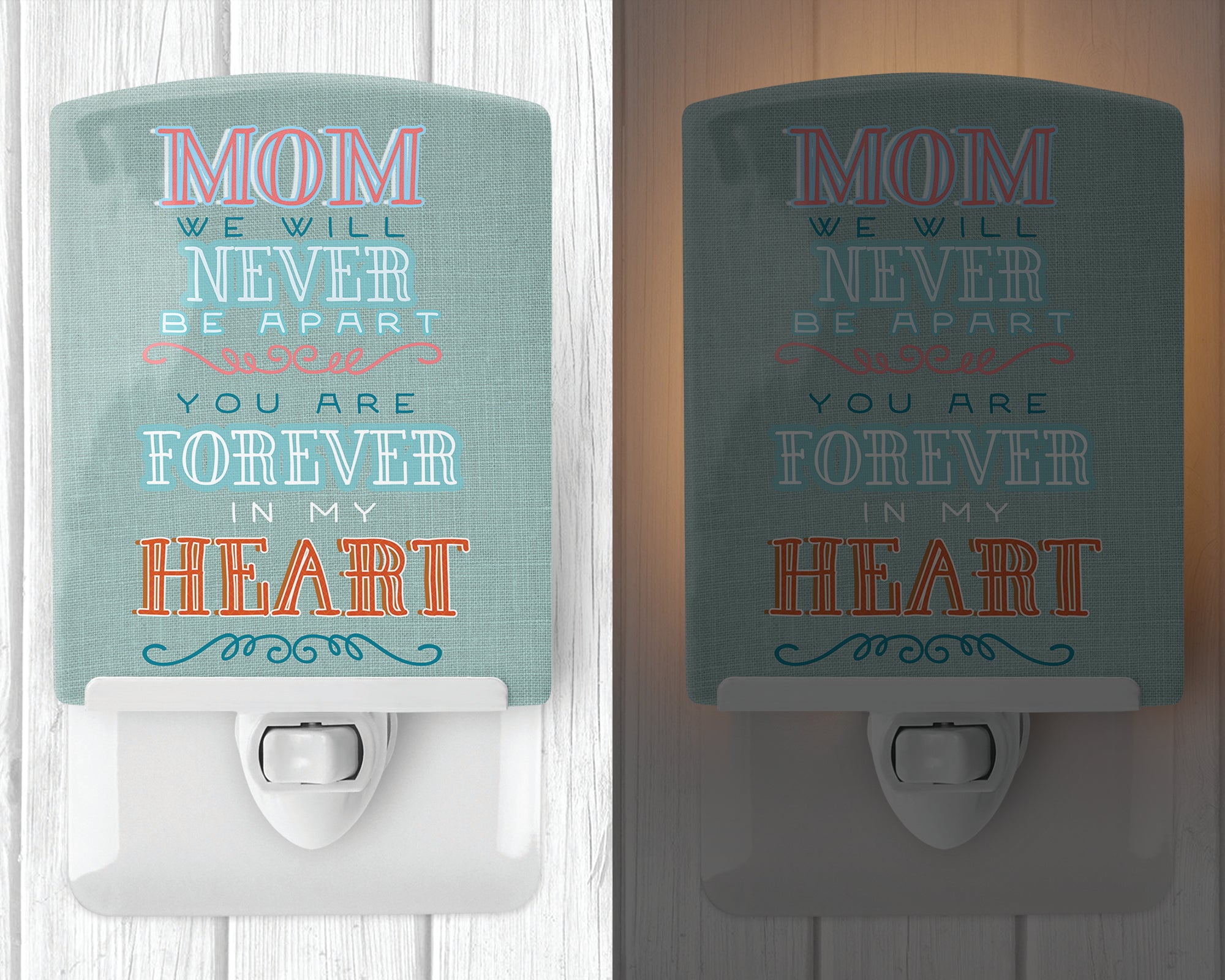 Mom Forever in My Heart Ceramic Night Light BB5421CNL - the-store.com