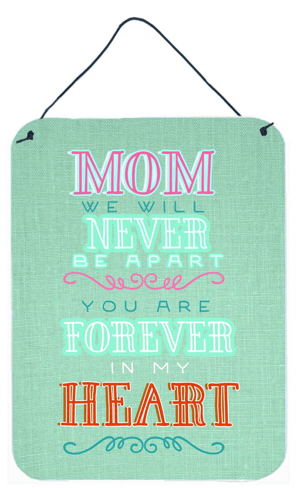 Mom Forever in My Heart Wall or Door Hanging Prints BB5421DS1216 by Caroline&#39;s Treasures