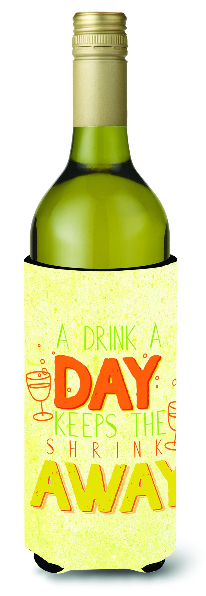 A Drink a Day Wine Bottle Beverge Insulator Hugger BB5422LITERK by Caroline&#39;s Treasures