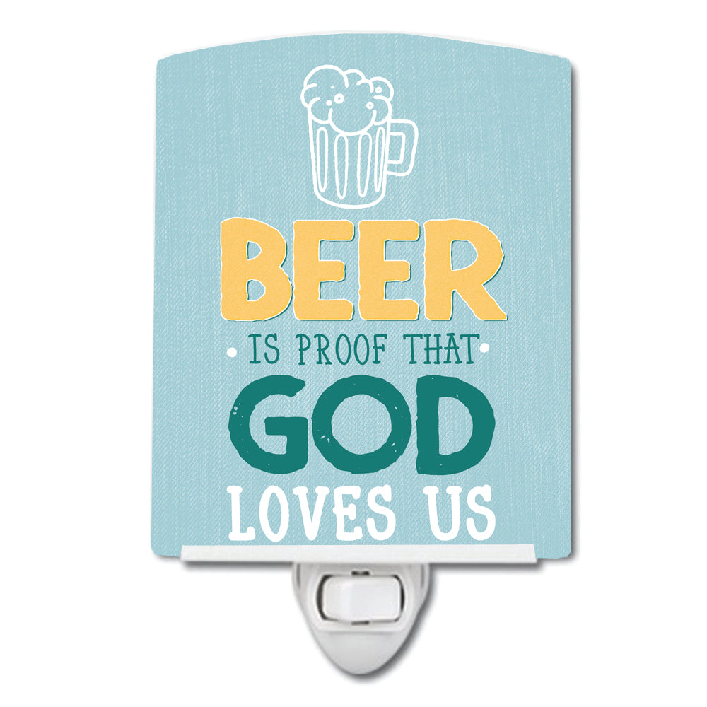Beer is Proof God Loves You Ceramic Night Light BB5423CNL - the-store.com