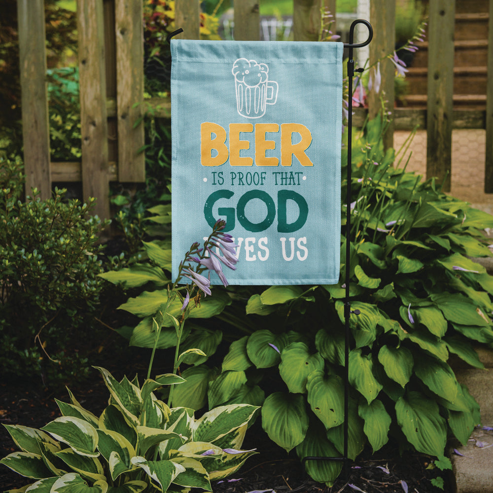 Beer is Proof God Loves You Flag Garden Size BB5423GF  the-store.com.