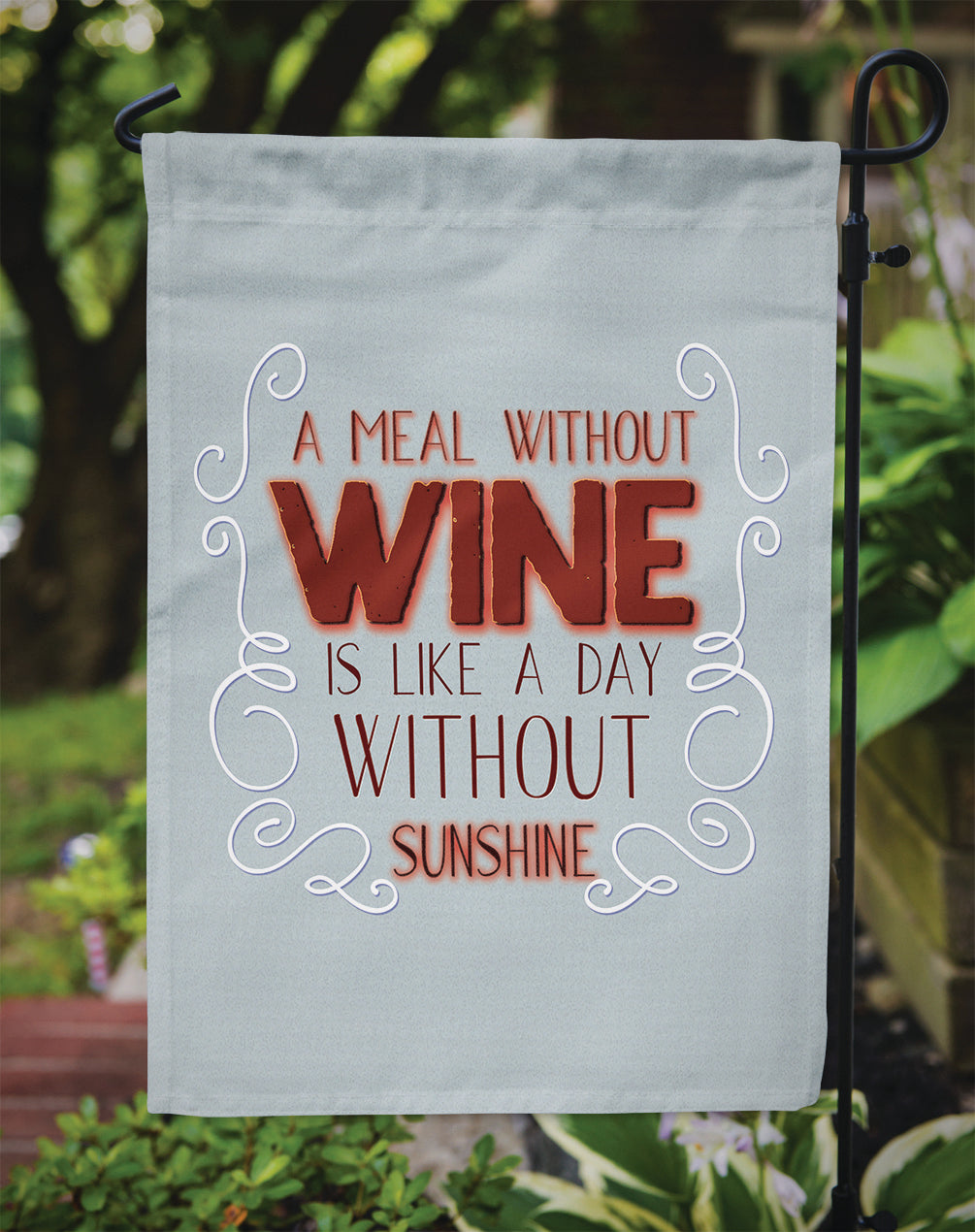 A Meal Without Wine Flag Garden Size BB5424GF