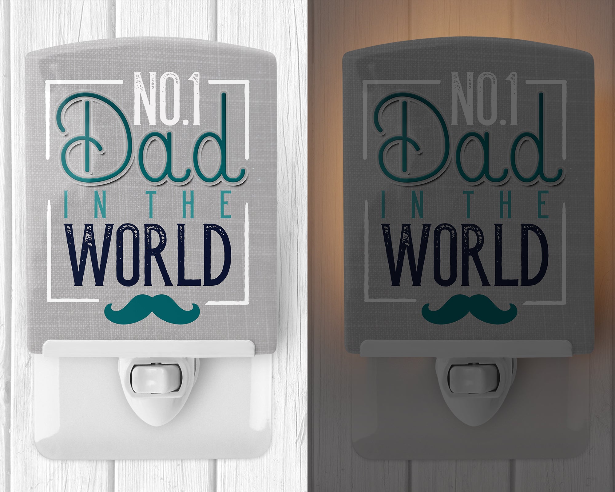 No 1 Dad in the World Ceramic Night Light BB5427CNL - the-store.com
