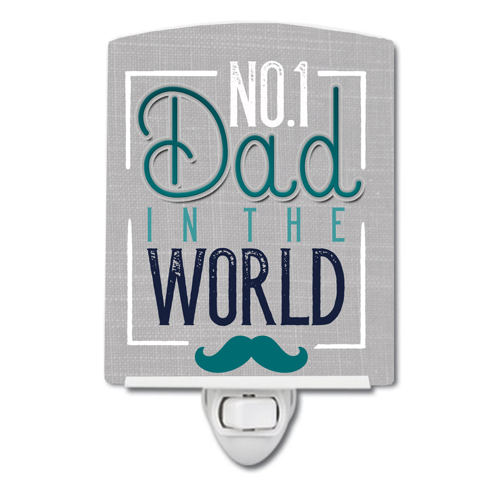 No 1 Dad in the World Ceramic Night Light BB5427CNL - the-store.com