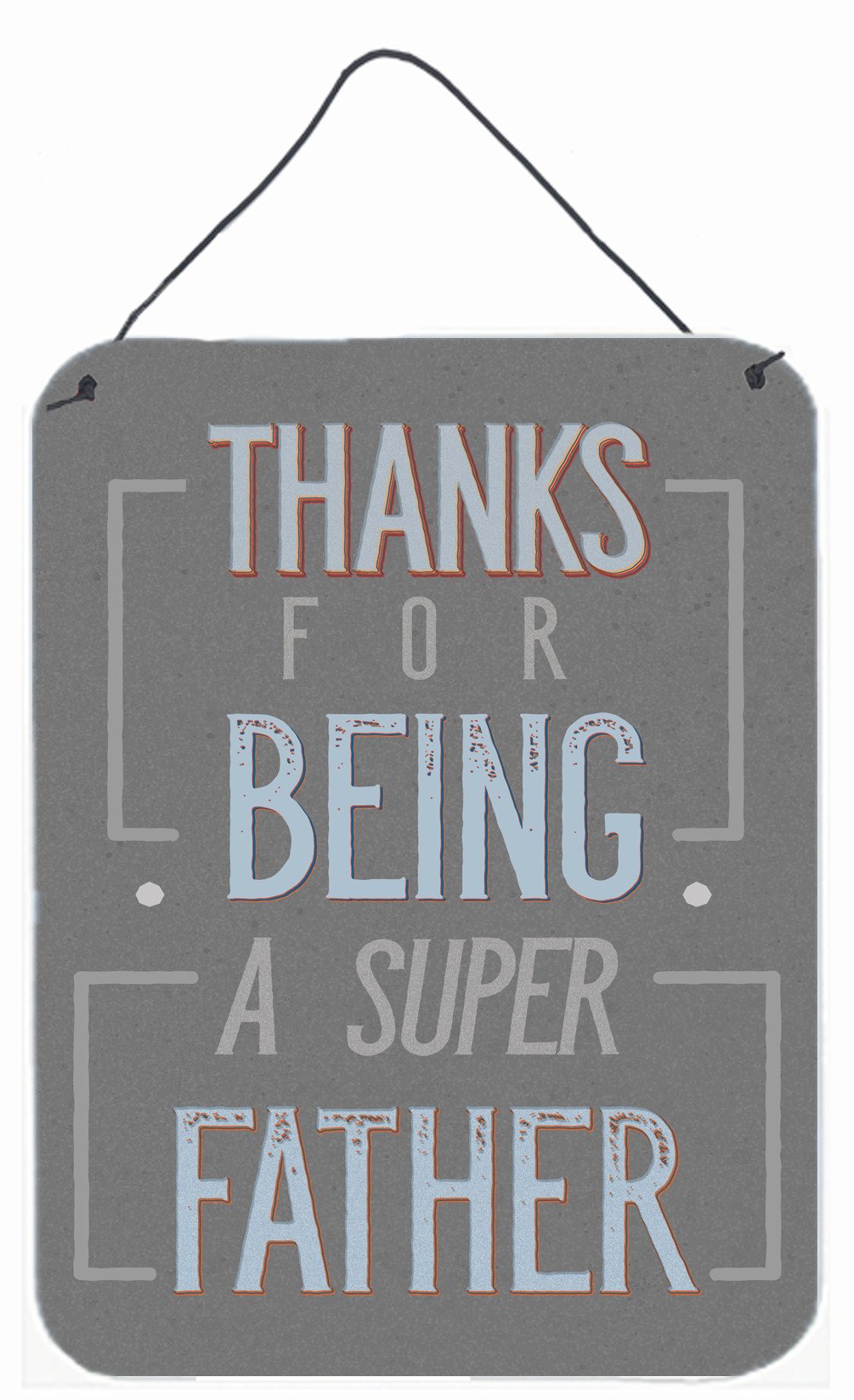 Thanks Super Father Wall or Door Hanging Prints BB5428DS1216 by Caroline's Treasures