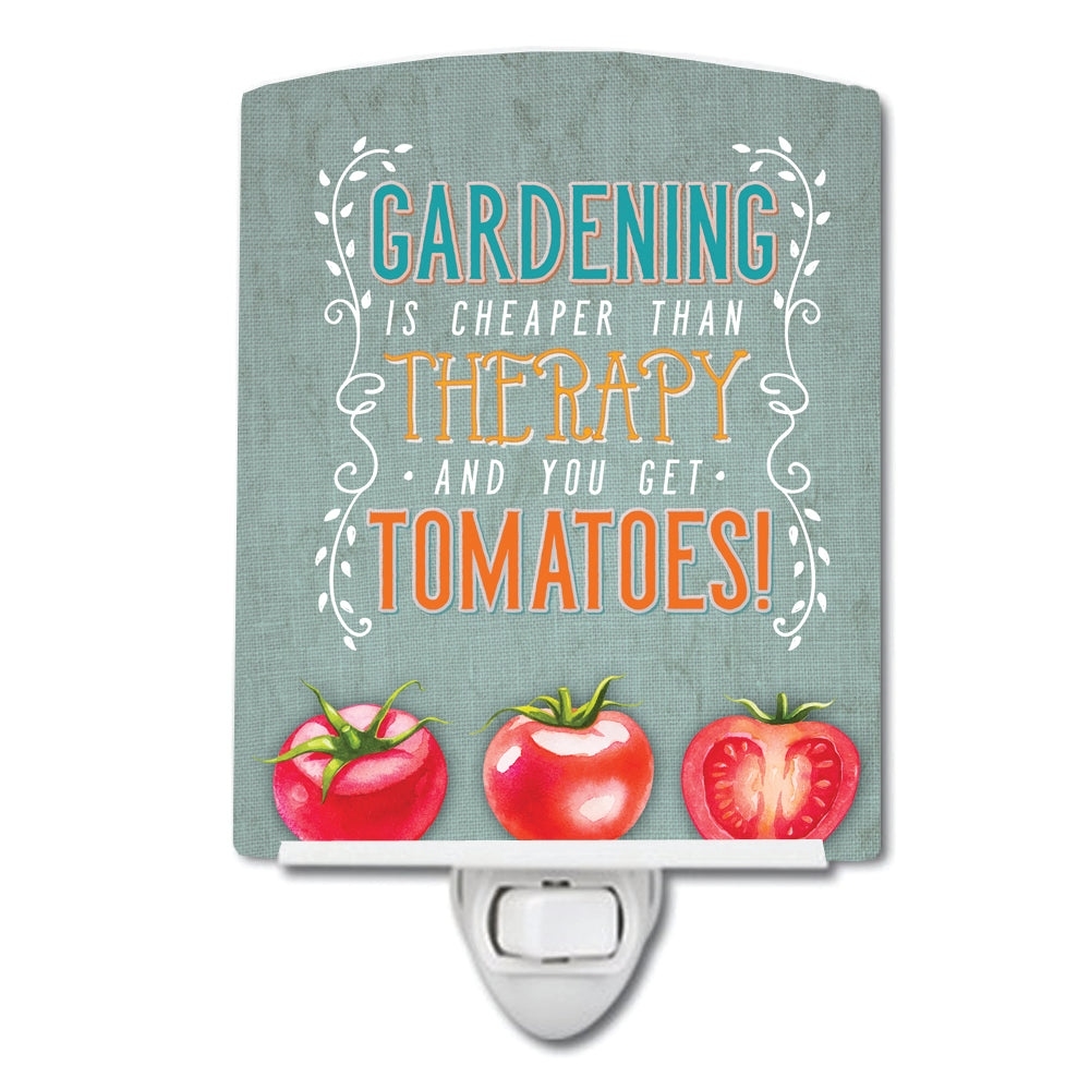 Gardening Therapy and Tomatoes Ceramic Night Light BB5432CNL - the-store.com