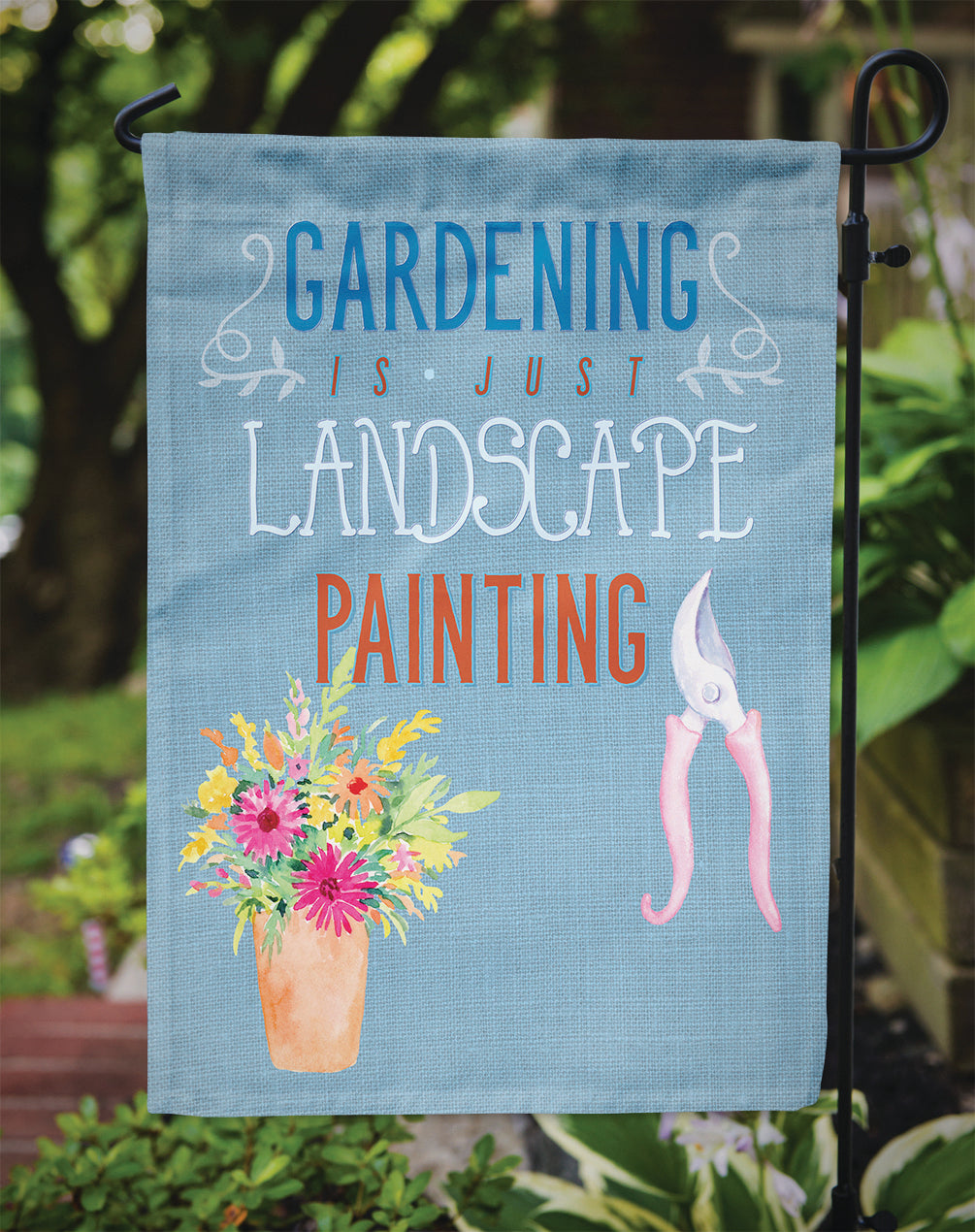Gardening is Landscape Painting Flag Garden Size BB5434GF