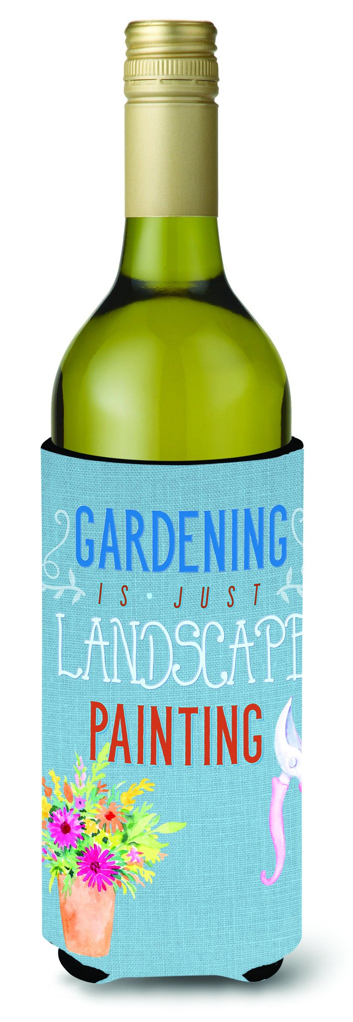 Gardening is Landscape Painting Wine Bottle Beverge Insulator Hugger BB5434LITERK by Caroline&#39;s Treasures