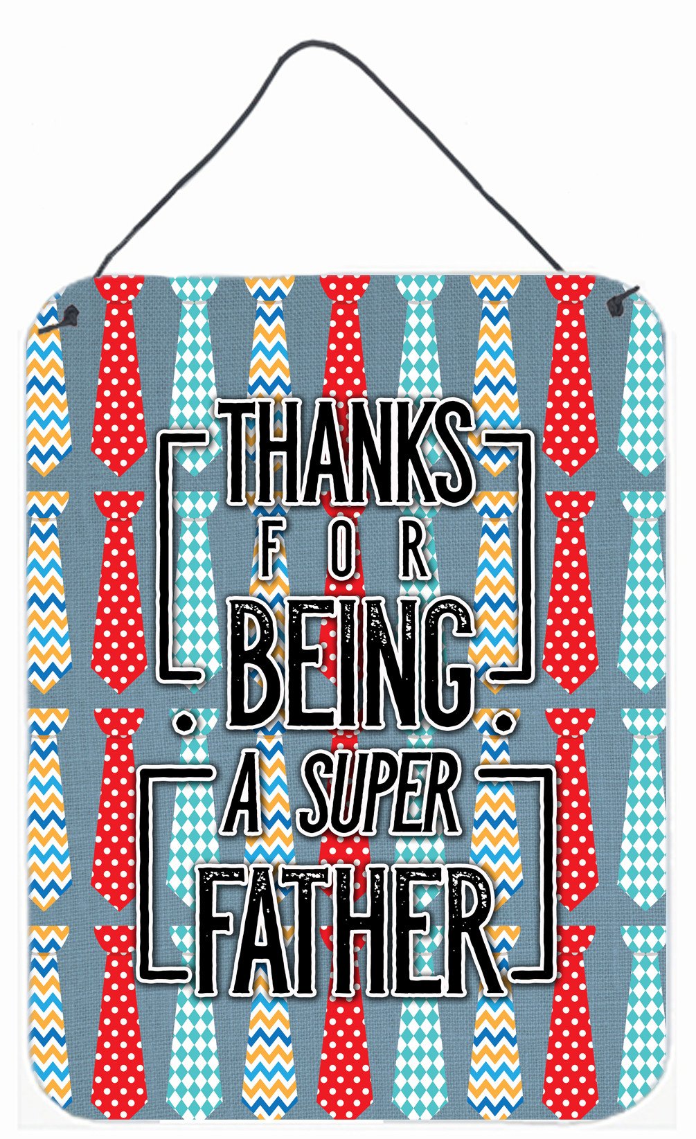 Thanks Super Father Wall or Door Hanging Prints BB5435DS1216 by Caroline's Treasures