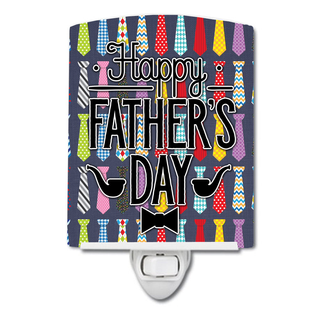 Happy Father&#39;s Day Neckties Bright Ceramic Night Light BB5438CNL - the-store.com