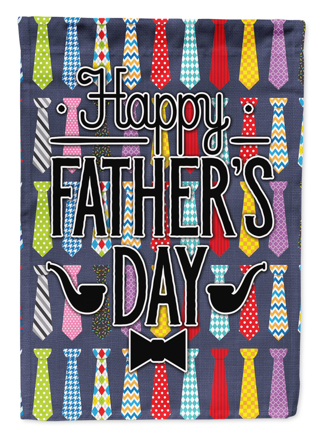 Happy Father&#39;s Day Neckties Bright Flag Garden Size BB5438GF