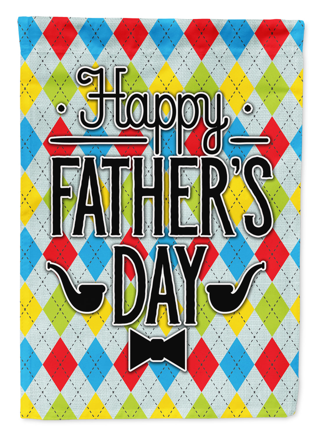 Happy Father&#39;s Day Argyle Flag Garden Size BB5439GF