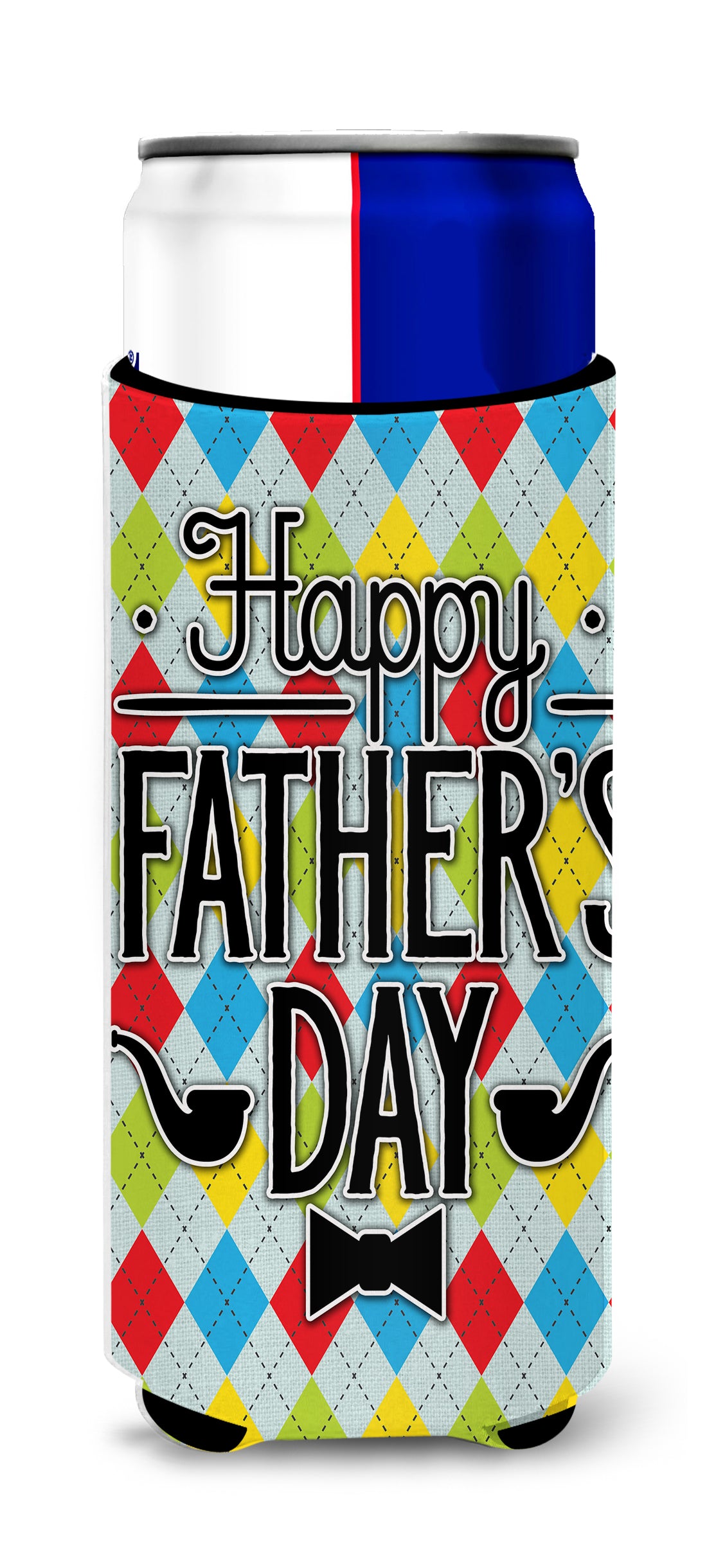 Happy Father's Day Argyle Michelob Ultra Hugger pour canettes minces BB5439MUK