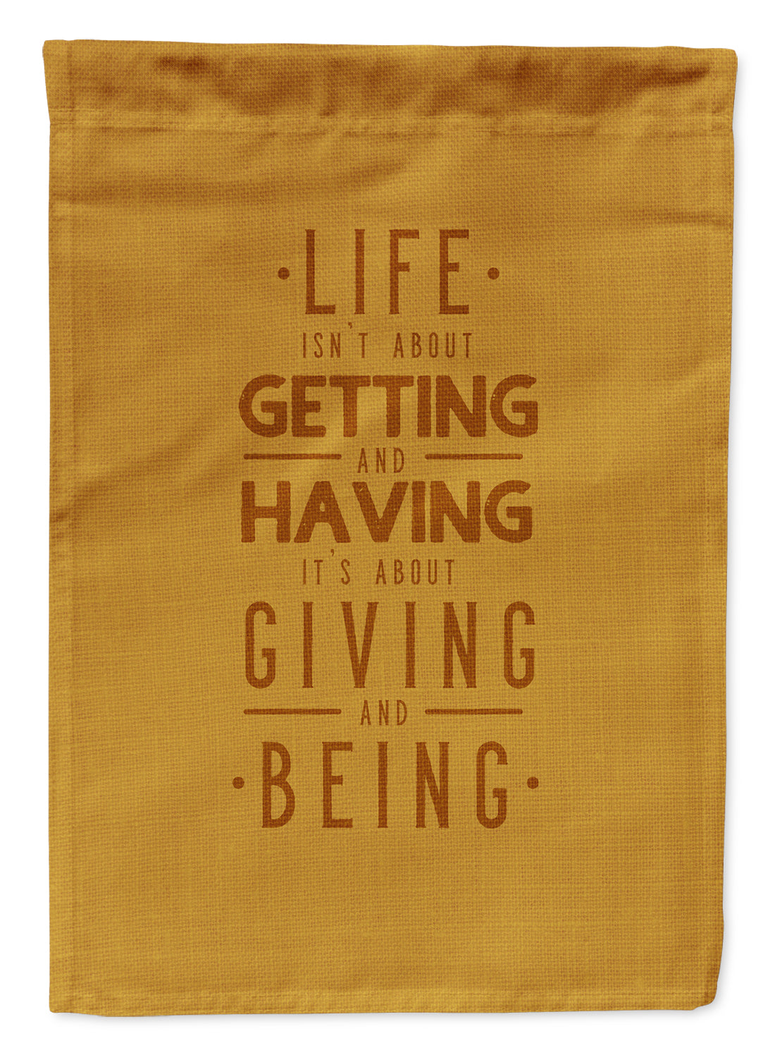 Life is Giving and Being Drapeau Jardin Taille BB5447GF