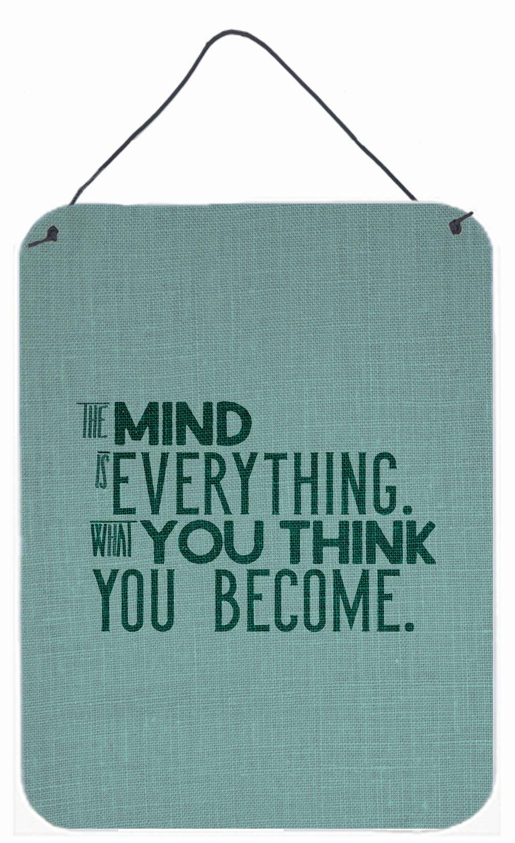 What you Think you Become Wall or Door Hanging Prints BB5454DS1216 by Caroline&#39;s Treasures