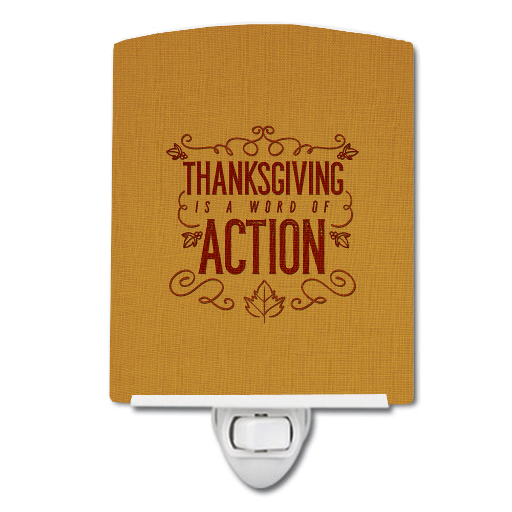 Thanksgiving is Action Ceramic Night Light BB5458CNL - the-store.com