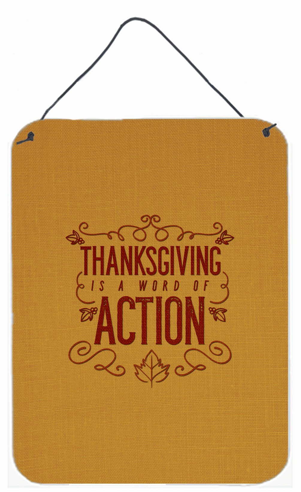Thanksgiving is Action Wall or Door Hanging Prints BB5458DS1216 by Caroline's Treasures