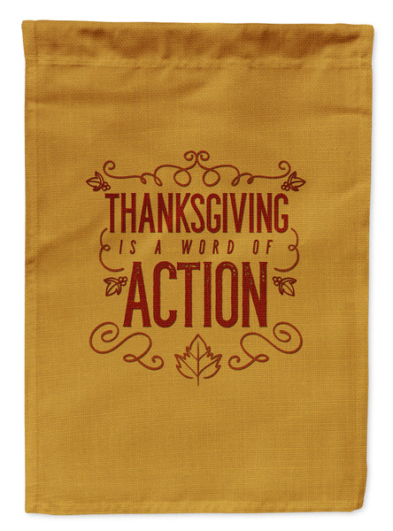 Thanksgiving is Action Flag Garden Size BB5458GF