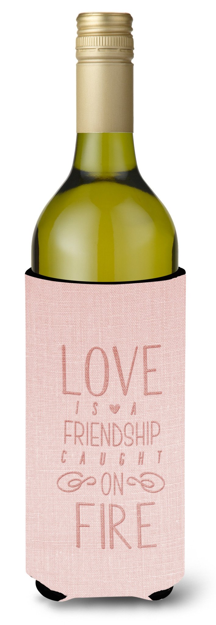 Love is a Friendship Wine Bottle Beverge Insulator Hugger BB5459LITERK by Caroline&#39;s Treasures