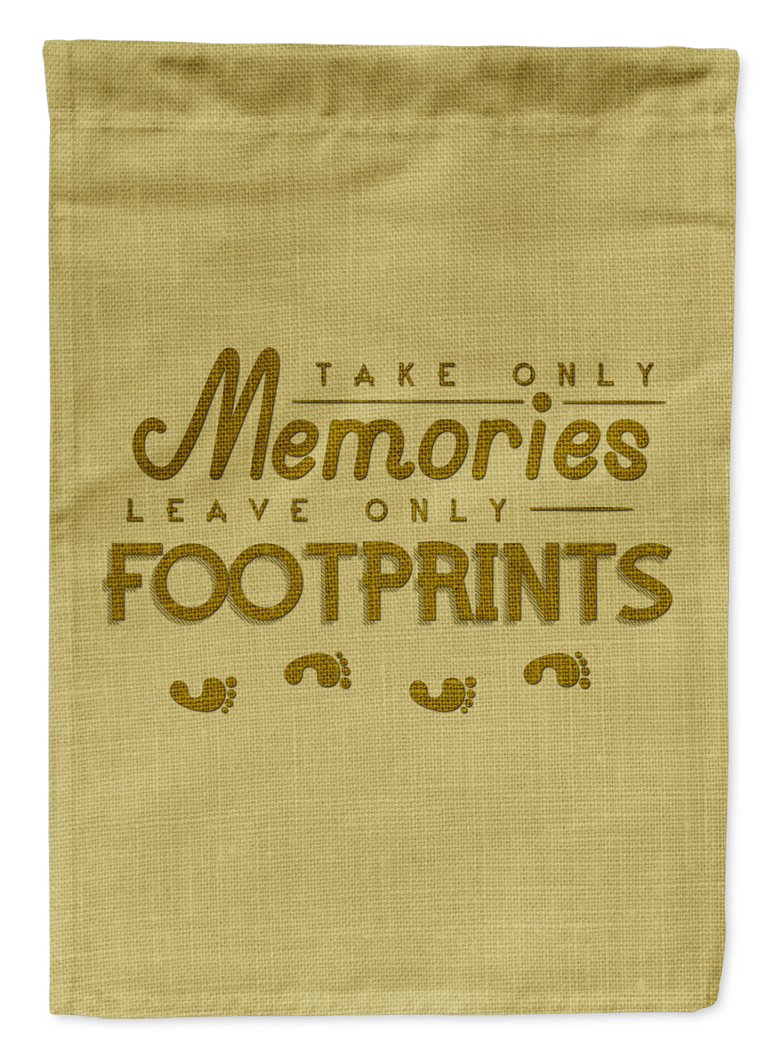 Take Memories Leave Footprints Drapeau Jardin Taille BB5464GF